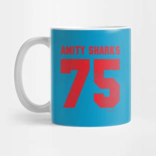 Amity Sharks (Red Text) Mug